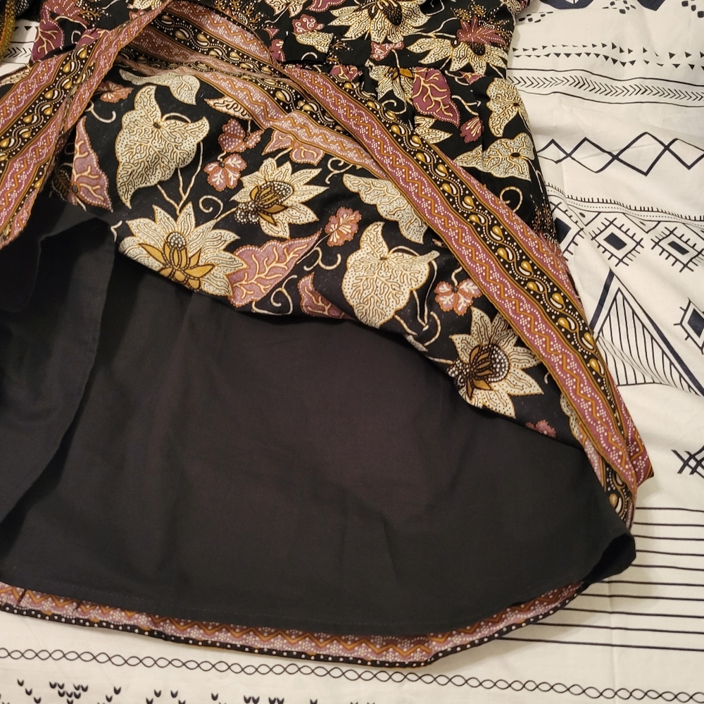 ALEXIS NEW Malena Printed Boho Cotton Strapless Minidress Size L - Picture 9 of 12